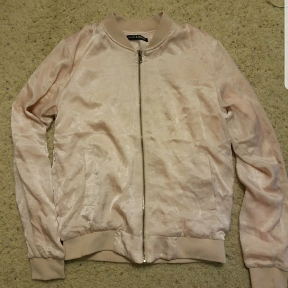 Pink silk jacket